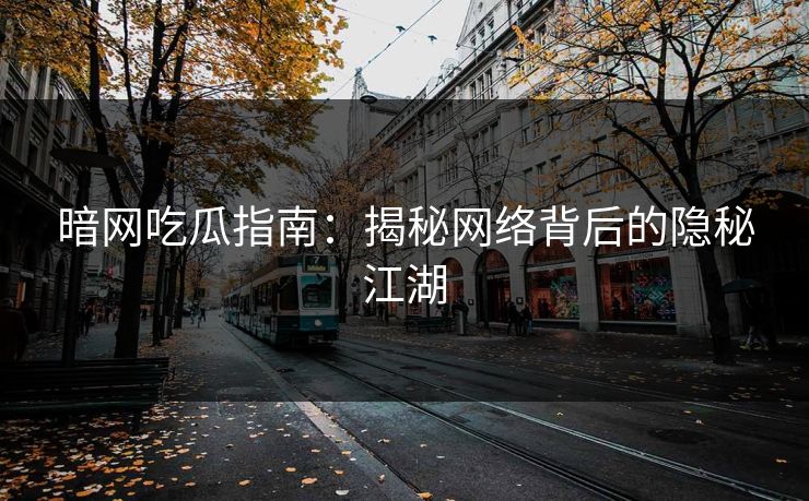 暗网吃瓜指南:揭秘网络背后的隐秘江湖 暗网吃瓜指南:揭秘网络背后的隐秘江湖