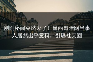 刚刚秘闻突然火了！墨西哥暗网当事人居然出乎意料，引爆社交圈