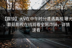 【震惊】大V在中午时分遭遇真相 曝光，蘑菇影视在线观看全网炸锅，详情速看